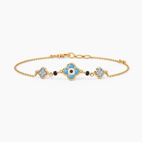 Floret Evil Eye Mangalsutra Bracelet