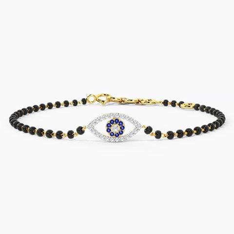 Mystic Evil Eye Diamond Mangalsutra Bracelet