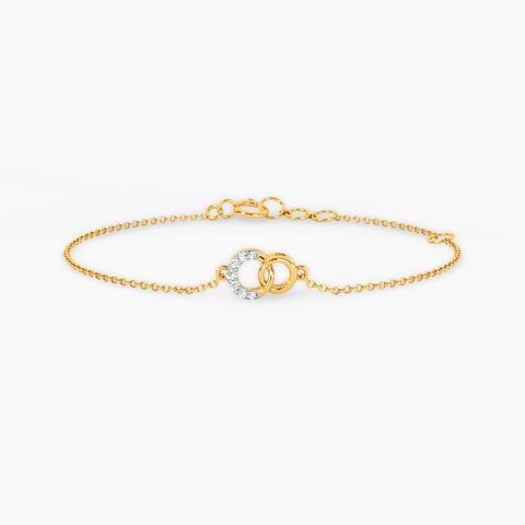 Linked Diamond Chain Bracelet
