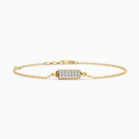 Secret Spark Personalised Diamond Chain Bracelet