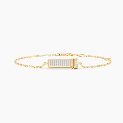 SleekSlide Personalised Diamond Chain Bracelet
