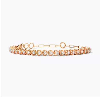 Eternity Hearts Diamond Bracelet