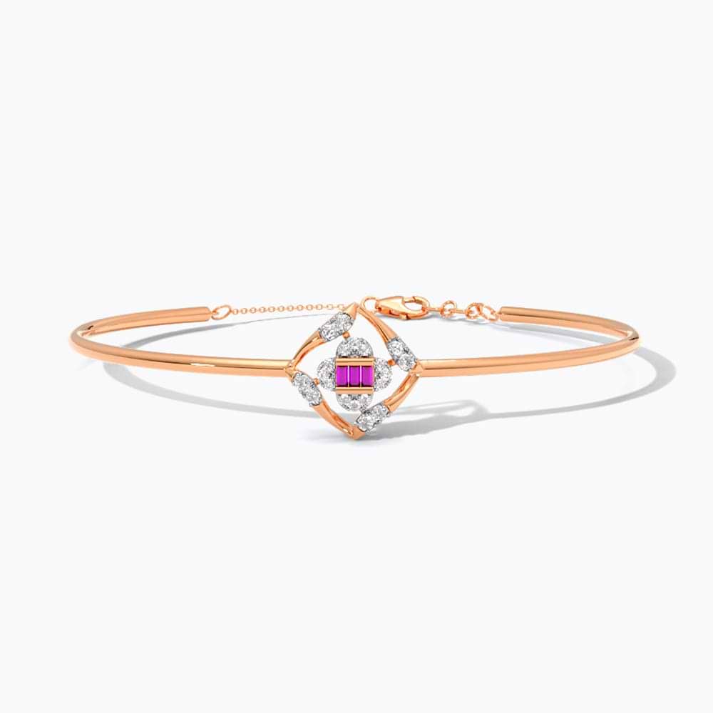 Berry Beauty Gemstone Oval Bracelet