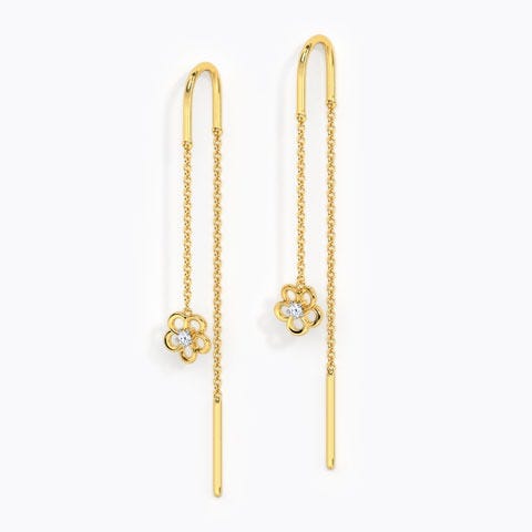 Flora Diamond Sui Dhaga Earrings