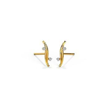 Sway Diamond Stud Earrings