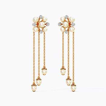 Chime Bloom Diamond Drop Earrings