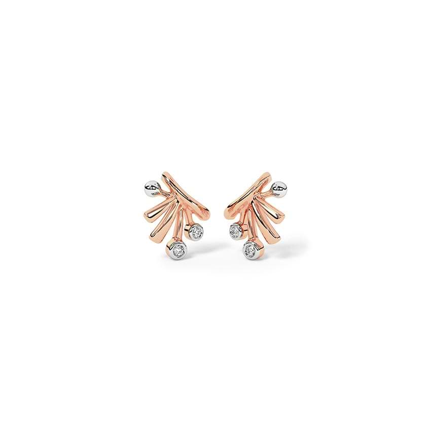 Radiant Rays Diamond Stud Earrings