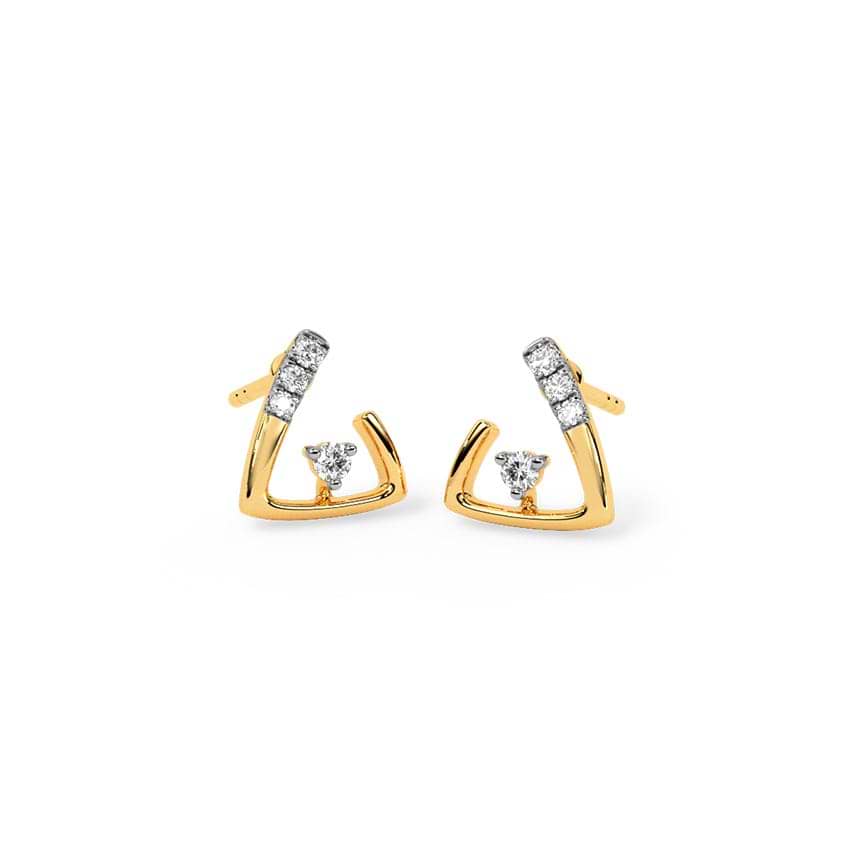 Orb Ties Diamond Stud Earrings