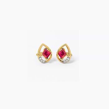 Pearlina Gemstone Stud Earrings