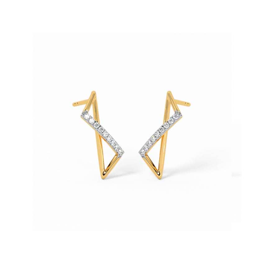 Blaze Noir Diamond Stud Earrings