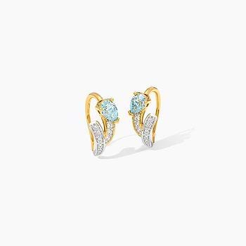 Blue Mirage Gemstone Drop Earrings