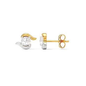 Oceanic Whisper Diamond Stud Earrings
