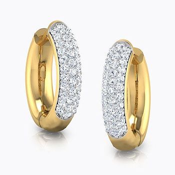 Lise Diamond Hoop Earrings