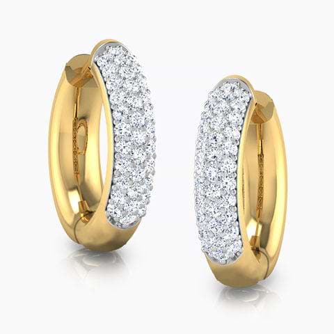 Lise Diamond Hoop Earrings