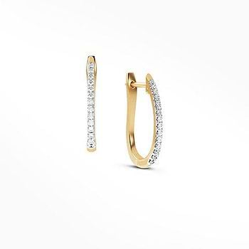 Scarlett Sparkle Diamond Hoop Earrings
