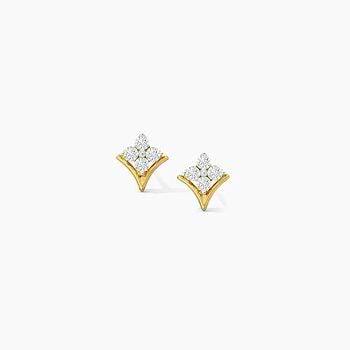 Trinket Diamond Stud Earrings