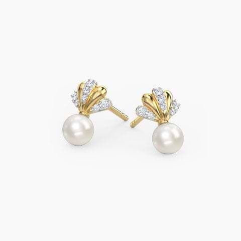Streak Pearl Stud Earrings