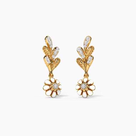Victory Blossom Diamond Drop Earrings