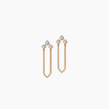 Trine Quad Diamond Drop Earrings Trine Quad Diamond Drop Earrings