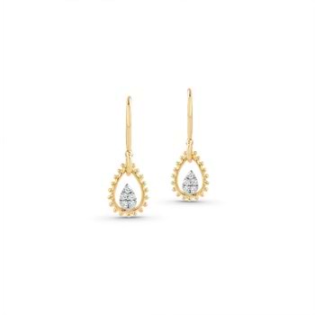 Dew Cluster Diamond Drop Earrings Dew Cluster Diamond Drop Earrings