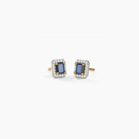 Gleaming Quad Gemstone Stud Earrings For Women