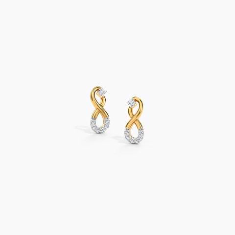 Ira Infinity Diamond Hoop Earrings