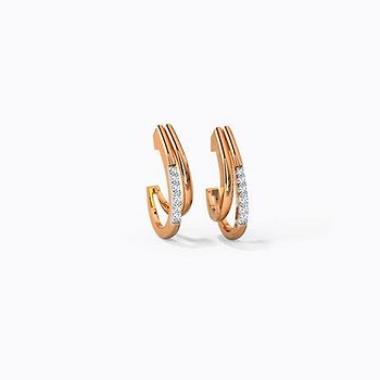 Dazzling Diamond Hoop Earrings