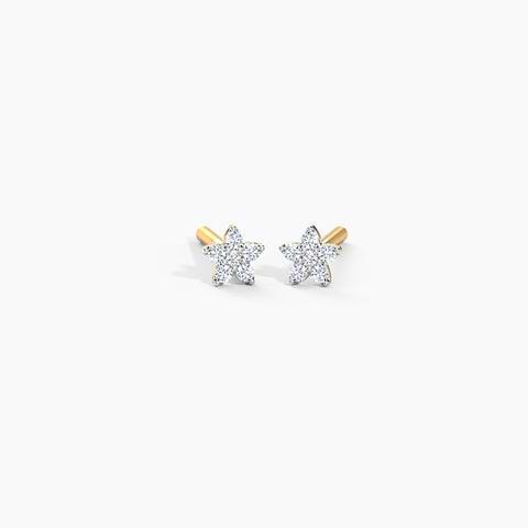 Tiny Bloom Kids' Diamond Earrings