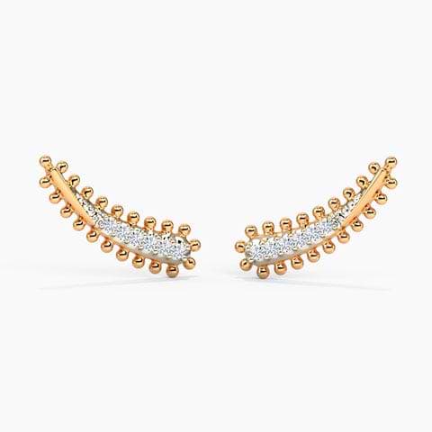 Alyssa Flare Diamond Ear Cuffs