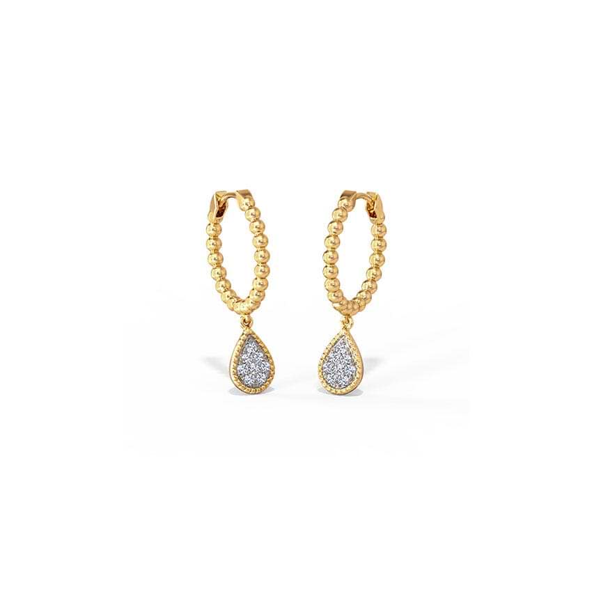 Adinra Diamond Hoop Earrings