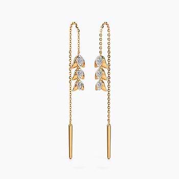 Sia Floral Diamond Sui Dhaga Earrings