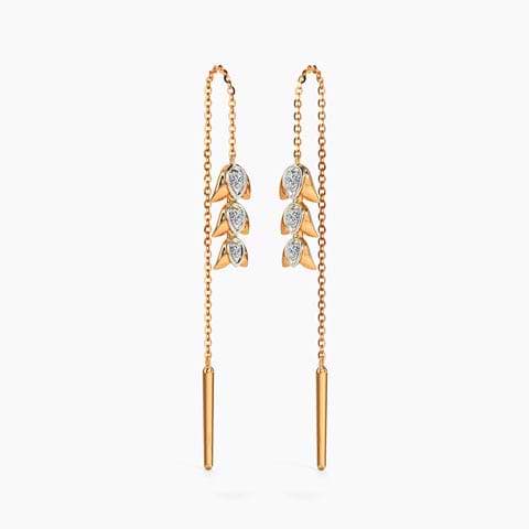 Sia Floral Diamond Sui Dhaga Earrings