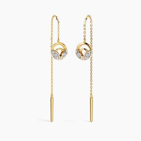 Olivia Floret Diamond Sui Dhaga Earrings
