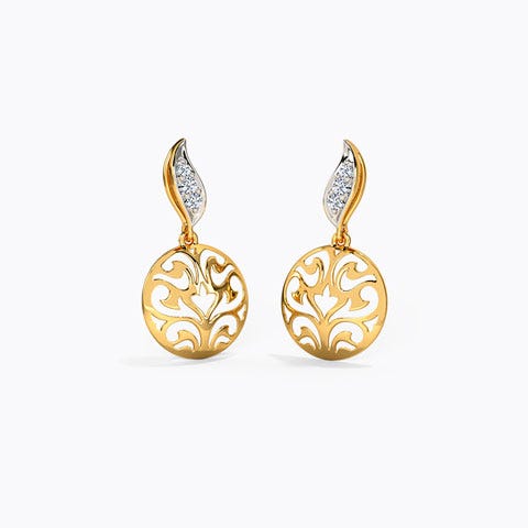 Merry Go Round Diamond Drop Earrings