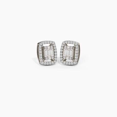 Gia Sparkling Diamond Stud Earrings