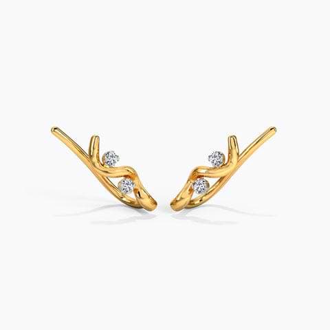Curvy Christine Diamond Ear Cuffs