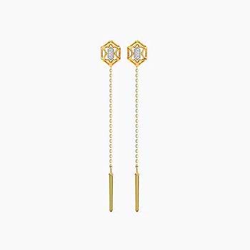 Sparkling Web Diamond Sui Dhaga Earrings