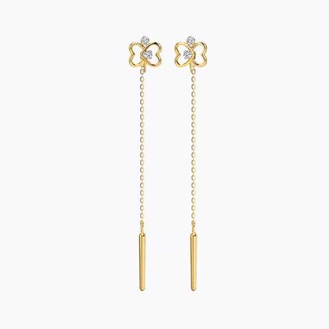 Pretty Butterfly Diamond Sui Dhaga Earrings