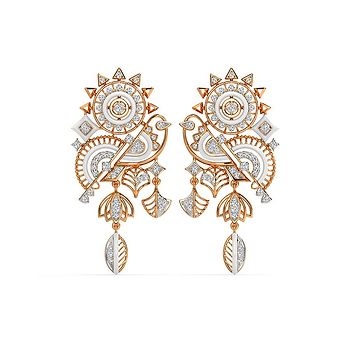 Surya Pakhi Diamond Drop Earrings