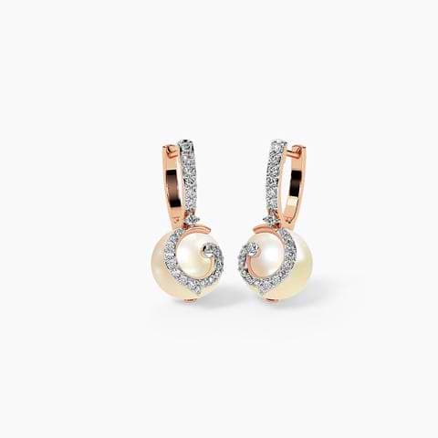 Zarna Gemstone Hoop Earrings