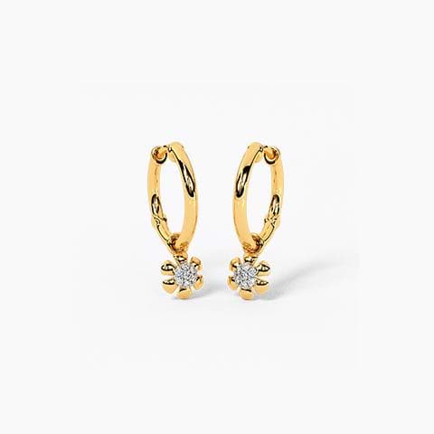 Melody Diamond Round Kids Hoops