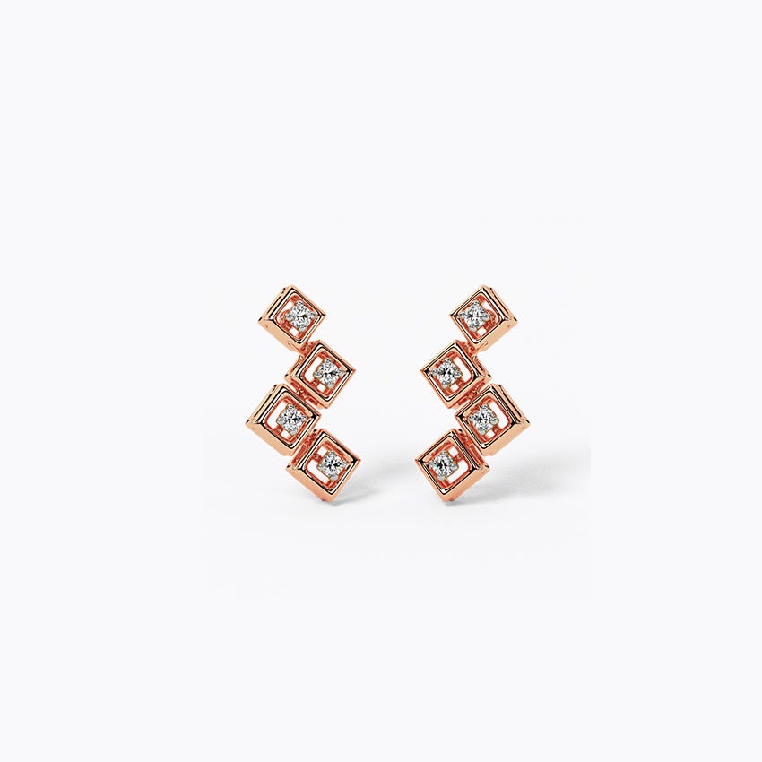 Gleam Diamond Stud Earrings