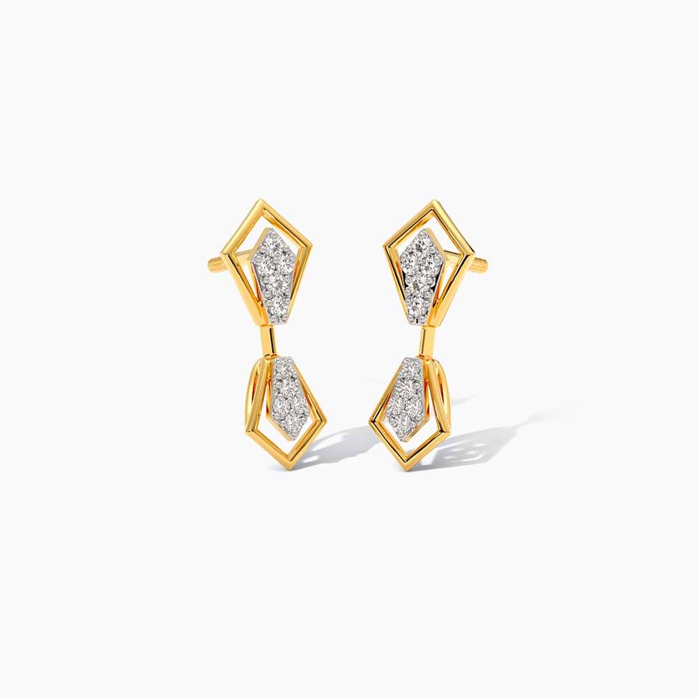 Shimmering Aurora Diamond Drop Earrings