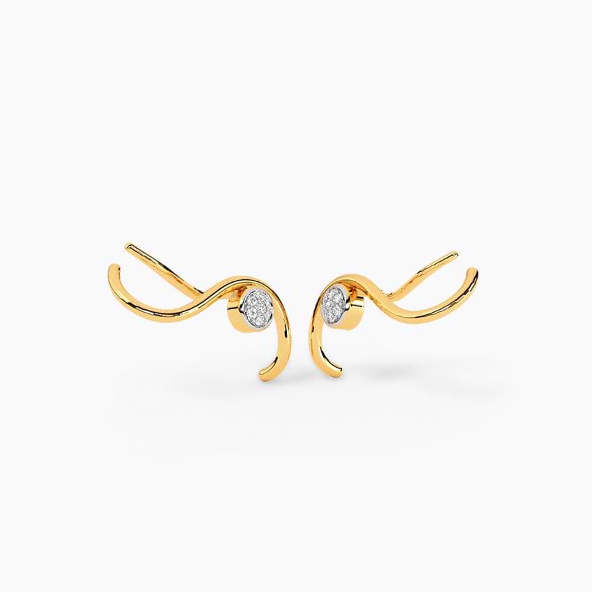 Geo Luxe Diamond Ear Cuff 