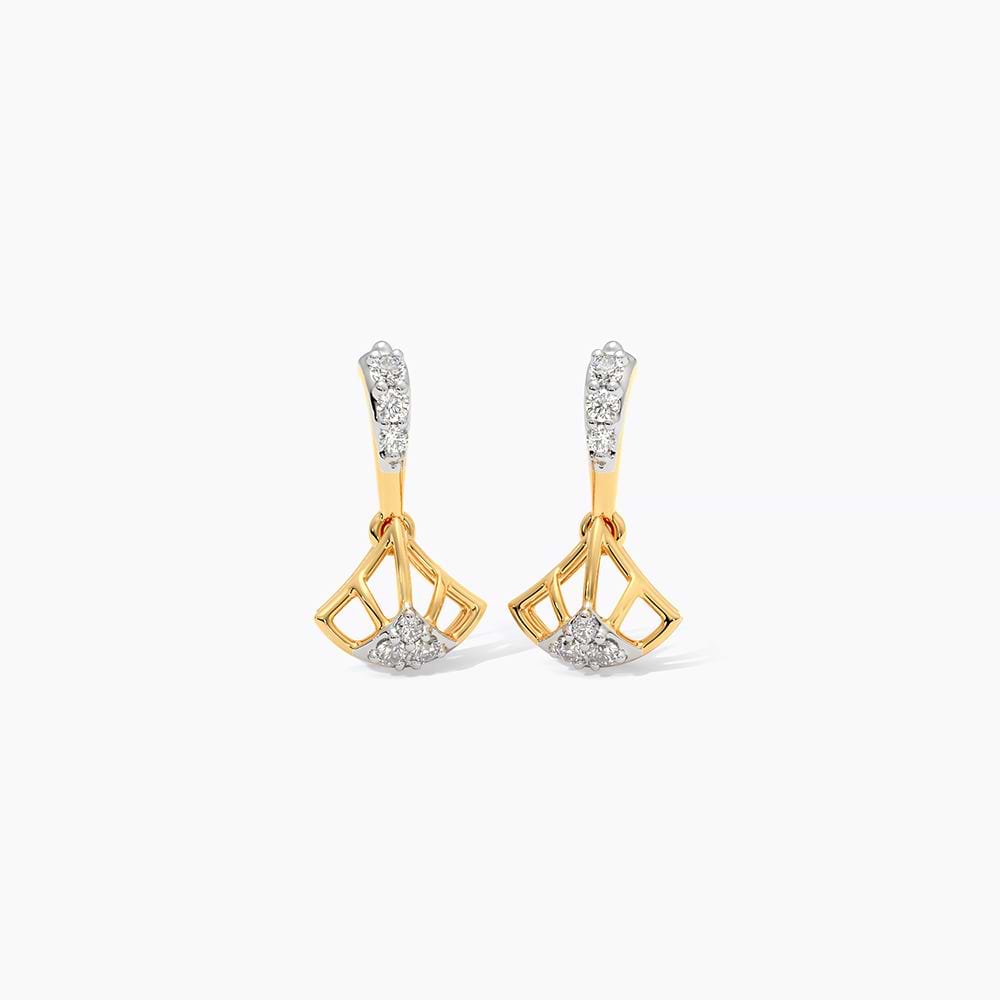 Dainty Drip Diamond Drop Earrings