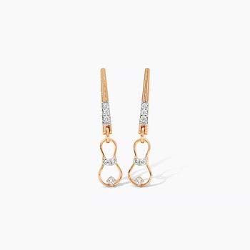 Subtle Drip Diamond Drop Earrings