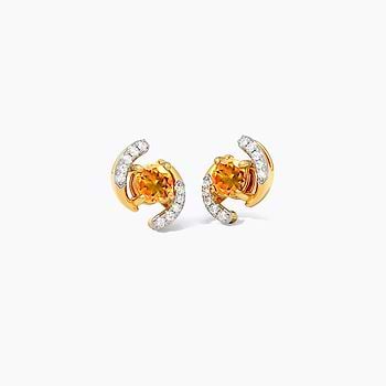 Glint Glam Gemstone Stud Earrings