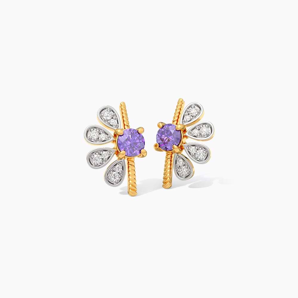 Firelight Spark Gemstone Stud Earrings