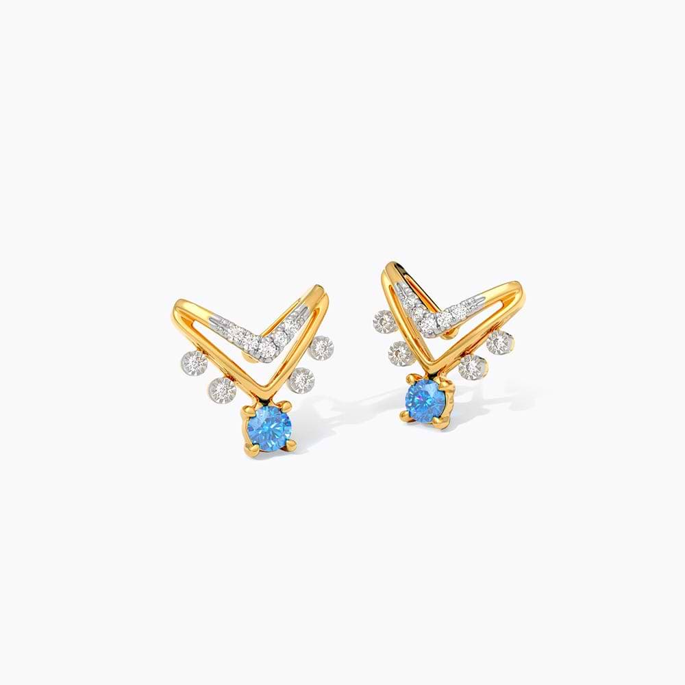 Twinkle Touch Gemstone Stud Earrings