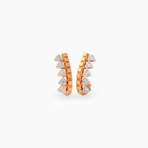 Meadow Shine Diamond Hoop Earrings